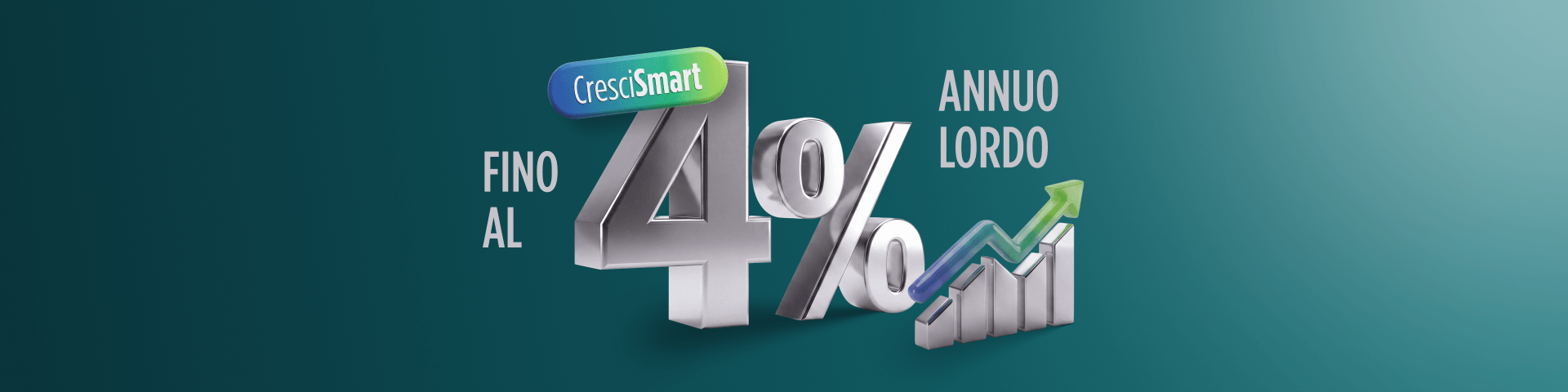 Crescismart - fino al 4% annuo lordo | Crédit Agricole Crescismart - fino al 4% annuo lordo | Crédit Agricole