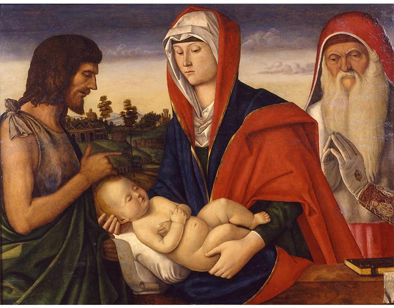 Madonna con Bambino tra S. Giovanni Battista e S. Girolamo | Crédit Agricole Madonna con Bambino tra S. Giovanni Battista e S. Girolamo | Crédit Agricole