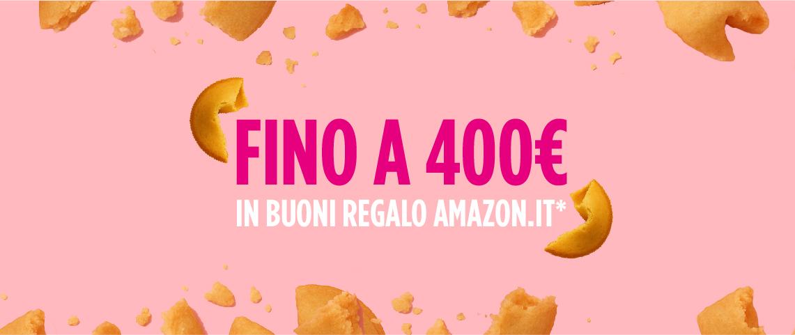 Fino a 400€ in Buoni Regalo Amazon.it* se inviti 8 amici | Crédit Agricole Fino a 400€ in Buoni Regalo Amazon.it* se inviti 8 amici | Crédit Agricole