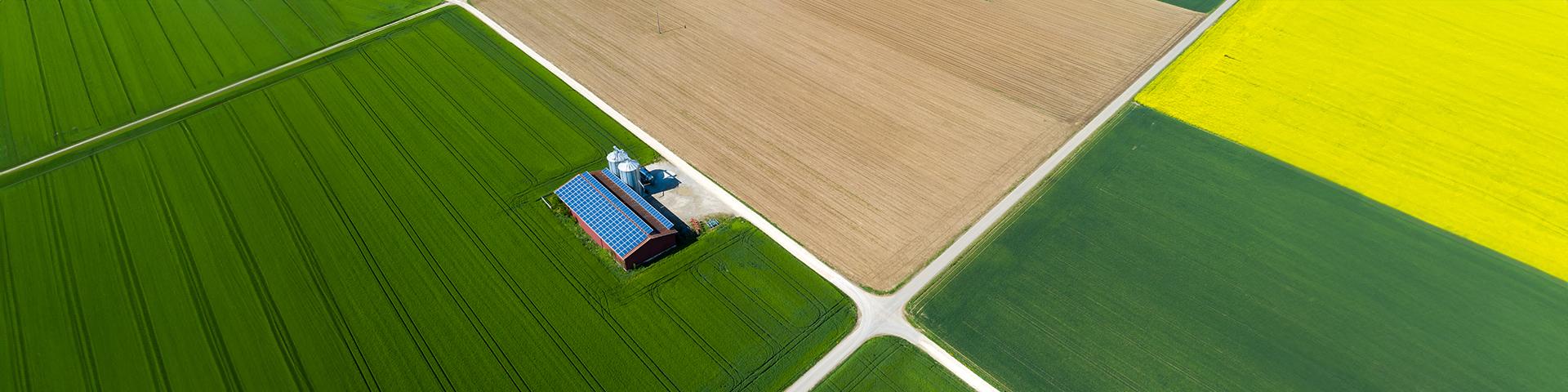 campi coltivati presi dall'alto | Crédit Agricole campi coltivati presi dall'alto | Crédit Agricole