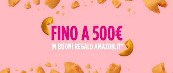 Fino a 500€ in Buoni Regalo Amazon.it* se inviti 10 amici | Crédit Agricole Fino a 500€ in Buoni Regalo Amazon.it* se inviti 10 amici | Crédit Agricole