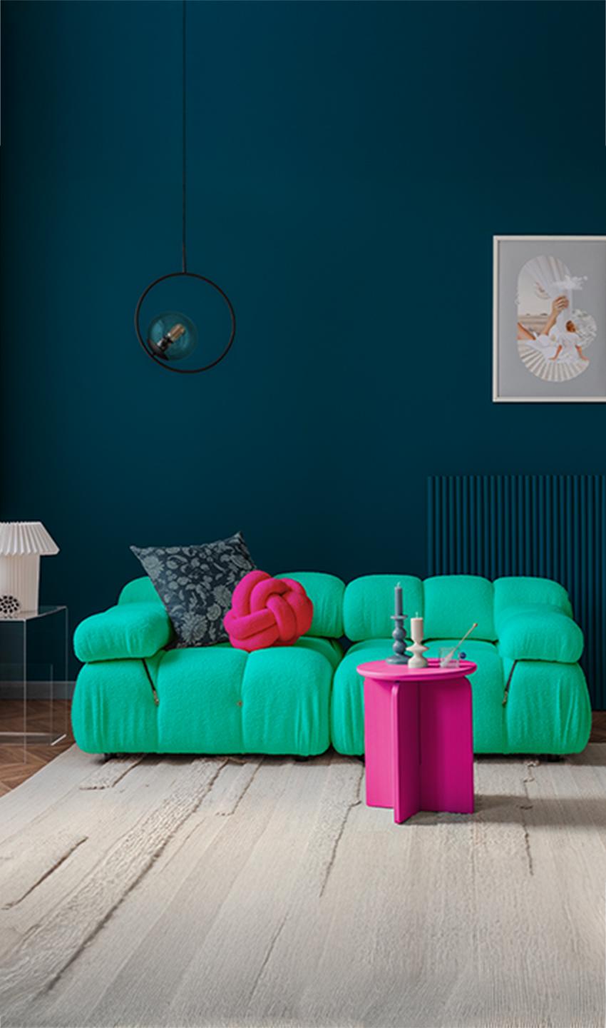 salotto di casa con divano e tavolino | Crédit Agricole